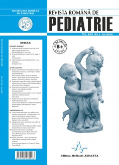 Revista Romana de PEDIATRIE | Volumul LXI, Nr. 1, An 2012