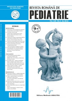 Revista Romana de PEDIATRIE | Volumul LXI, Nr. 3, An 2012
