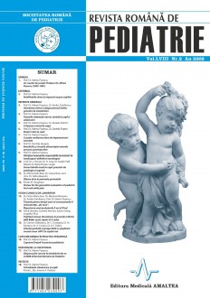 Revista Romana de PEDIATRIE | Volumul LVIII, Nr. 2, An 2009