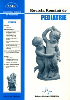 Revista Romana de PEDIATRIE | Volumul LV, Nr. 2, An 2006